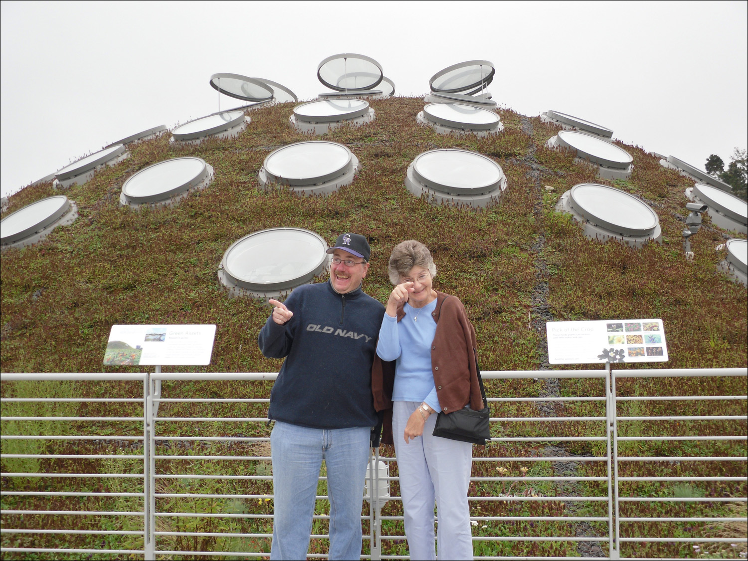 David Burrall and Anne McCarthy on CAS rooftop